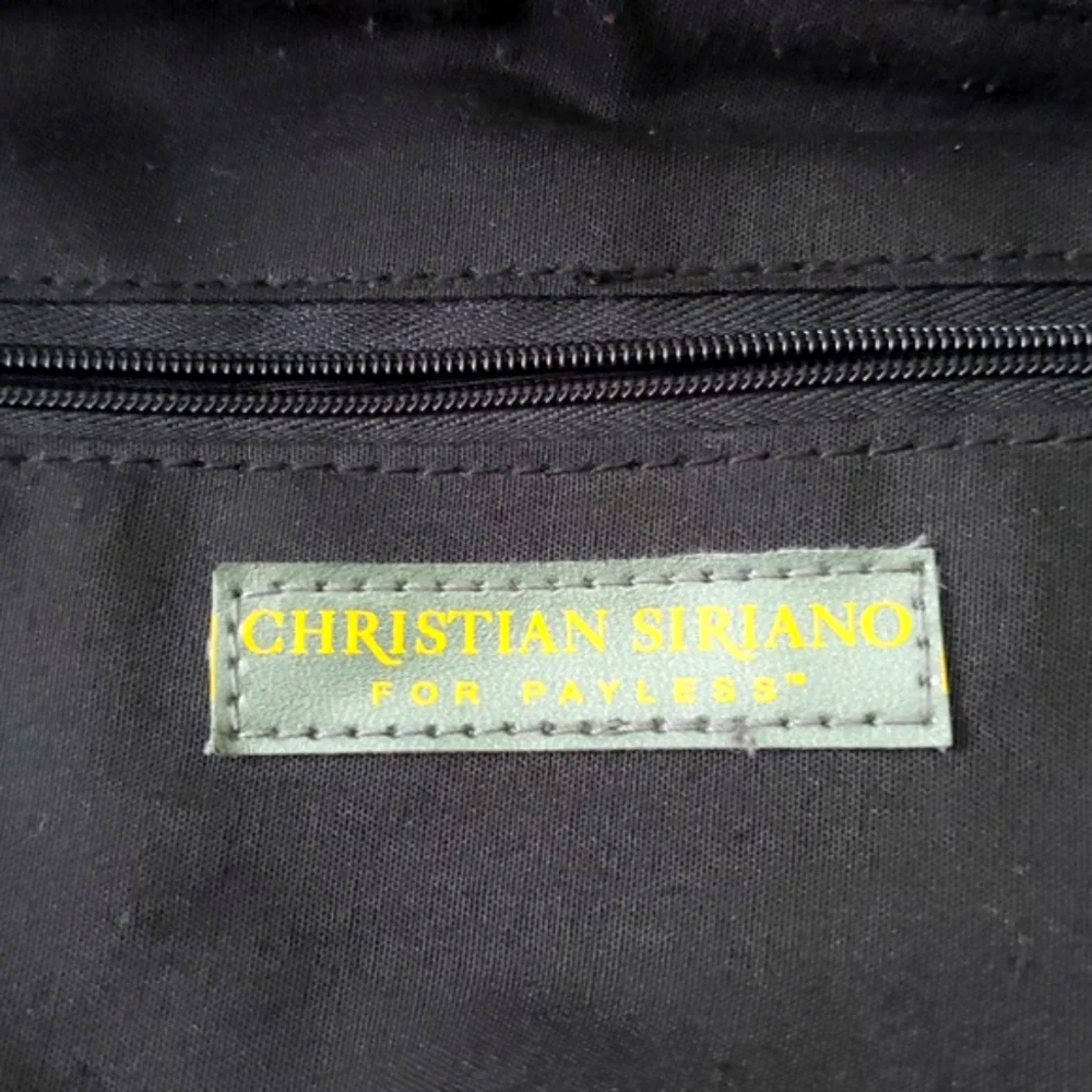 Christian Siriano RockerTote Shoulder Bag - Faux Leather & Gold Studs Accents - Picture 13 of 15